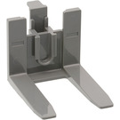 LEGO Dark Stone Gray Forklift Forks 4 x 7 Reinforced with Rubber Belt Holder