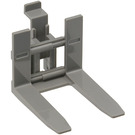 LEGO Dark Stone Gray Forklift Forks 4 x 7 Reinforced without Rubber Belt Holder (45707)