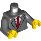 LEGO Dunkles Steingrau Fred Finley Minifig Torso (973 / 76382)