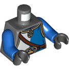 LEGO Donker steengrijs Gallant Bewaker Minifiguur Torso (973 / 76382)