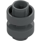 LEGO Dark Stone Gray Gear Shifter Ring with Axle Holes (18947)