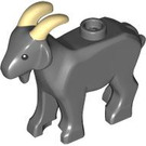 LEGO Gris pierre foncé Goat avec Tan Horns (109167)