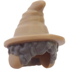 LEGO Hair with Dark Tan Pointed Hat (68515)