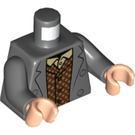 LEGO Mørk stengrå Harry Minifig Torso (973 / 76382)