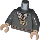 LEGO Gris piedra oscuro Hermione con Time Turner Minifigura Torso (973 / 73403)