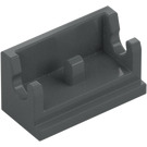 LEGO Dark Stone Gray Hinge 1 x 2 Base (3937)