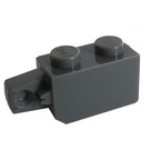 LEGO Grigio pietra scuro Cerniera Mattoncino 1 x 2 Bloccante con Single Finger (Verticale) su Estremità (30364 / 51478)