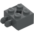 LEGO Dark Stone Gray Hinge Brick 2 x 2 Locking with Axlehole and Dual Finger (40902 / 53029)