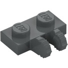 LEGO Dunkles Steingrau Scharnier Platte 1 x 2 Verriegelt mit Dual Finger (50340 / 60471)