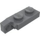 LEGO Gris piedra oscuro Bisagra Placa 1 x 2 Cierre con Single Finger en Final Vertical sin ranura inferior (44301 / 49715)