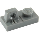 LEGO Dark Stone Gray Hinge Plate 1 x 2 Locking with Single Finger On Top (30383 / 53922)