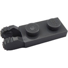 LEGO Dark Stone Gray Hinge Plate 1 x 2 with Dual Fingers (44302 / 54657)