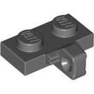 LEGO Dark Stone Gray Hinge Plate 1 x 2 with Vertical Locking Stub with Bottom Groove (44567 / 49716)