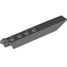 LEGO Dark Stone Gray Hinge Plate 1 x 8 with Angled Side Extensions (Round Plate Underneath) (14137 / 30407)
