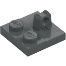 LEGO Dark Stone Gray Hinge Plate 2 x 2 with 1 Locking Finger on Top (53968 / 92582)