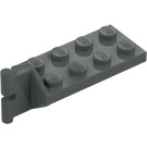 LEGO Tmavě kamenná šedá Závěs Deska 2 x 4 s Articulated Joint - Muž (3639)