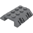 LEGO Dark Stone Gray Hinge Slope 4 x 4 (45°) (44571)