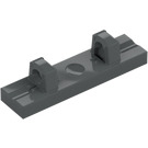 LEGO Dark Stone Gray Hinge Tile 1 x 4 Locking with 2 Single Stubs on Top (44822 / 95120)