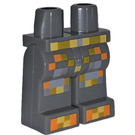 LEGO Dark Stone Gray Hips and Legs with Pixelated Armor Pattern (3815)