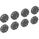 LEGO Dunkles Steingrau Nabe Caps (10 Spoke Y Shape) (24308)