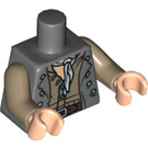 LEGO Dunkles Steingrau Joshamee Gibbs Torso (973 / 76382)