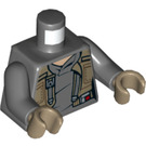 LEGO Donker steengrijs Jyn Erso met Poncho Minifiguur Torso (973 / 76382)