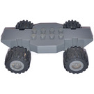 LEGO Dark Stone Gray McDonald's Racers Chassis, Lifted with Dark Stone Grey Wheels (85755)