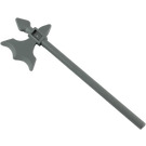 LEGO Mörk Stengrå Minifigur Polearm Halberd (6123)