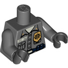 LEGO Grigio pietra scuro Minifigure Busto (973 / 76382)