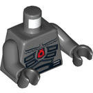 LEGO Donker Steengrijs Minifig Torso met Ruimte Politie Armor (973 / 76382)