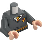 LEGO Grigio pietra scuro Minifigure Busto con Tie e Gryffindor logo (973 / 76382)