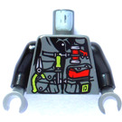 LEGO Dark Stone Gray Minifig Torso with Tools and Pockets (973)