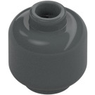 LEGO Dark Stone Gray Minifigure Head (Recessed Solid Stud) (3274 / 3626)