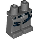 LEGO Donker Steengrijs Minifigure Heupen en benen met Decoratie (3815 / 21621)