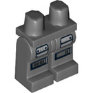 LEGO Gris pierre foncé Minifigure Hanches et jambes avec Espacer Police Pockets (3815 / 86671)
