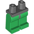 LEGO Mørk stengrå Minifigur Hofter med Grøn Ben (30464 / 73200)