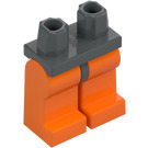 LEGO Donker steengrijs Minifiguur Heupen met Oranje Poten (3815 / 73200)