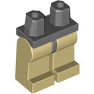 LEGO Dunkles Steingrau Minifigure Hüften mit Tan Beine (3815 / 73200)