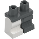 LEGO Mørk steingrå Minifigur Medium Ben med Høyre Ben i Plaster Cast (37364 / 107007)