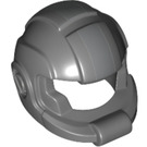 LEGO Dark Stone Gray Space Helmet with Large Open Visor with Silver Stripe Pattern (19720 / 99254)