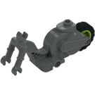 LEGO Dark Stone Gray Motor Cycle Frame with Lime Rear Wheel (69869)