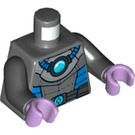 LEGO Dark Stone Gray Mr. Freeze Minifig Torso (973 / 76382)