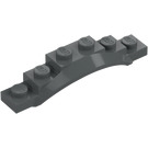 LEGO Mørk steingrå Skvettskjerm Plate 1 x 6 med Kant (4925 / 62361)