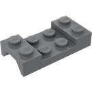 LEGO Dunkles Steingrau Kotflügel Platte 2 x 4 mit Bogen ohne Loch (3788)