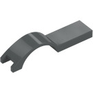 LEGO Dark Stone Gray Mudguard Tile 1 x 4.5 (50947)