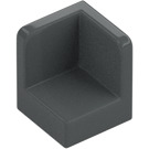 LEGO Dark Stone Gray Panel 1 x 1 Corner with Rounded Corners (6231)