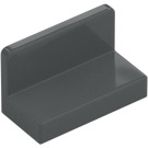 LEGO Dark Stone Gray Panel 1 x 2 x 1 with Rounded Corners (4865 / 26169)