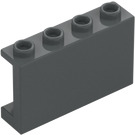 LEGO Dark Stone Gray Panel 1 x 4 x 2 (14718)