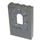 LEGO Donker Steengrijs Paneel 1 x 4 x 5 met Venster met Venster Bricks Sticker (60808)