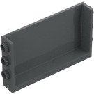 LEGO Mørk stengrå Panel 1 x 6 x 3 med Side Knops (98280)